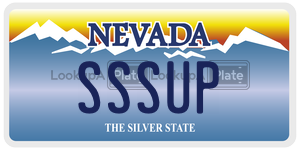 SSSUP license plate in Nevada