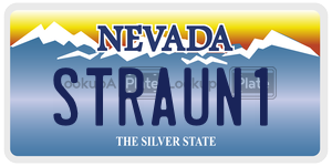 STRAUN1 license plate in Nevada