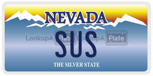 SUS  license plate in NV