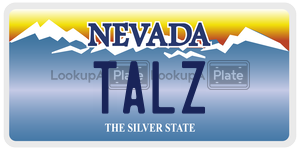 TALZ license plate in Nevada