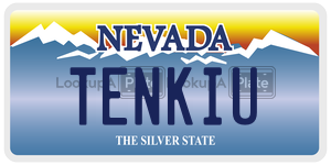 TENKIU  license plate in NV