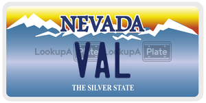 VAL  license plate in NV