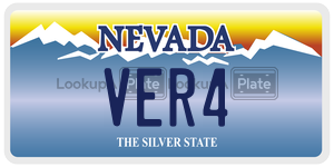 VER4  license plate in NV