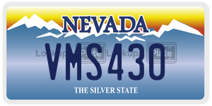 VMS430 license plate in Nevada
