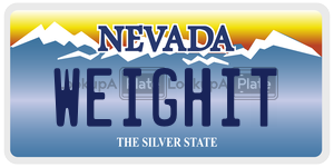 WEIGHIT  license plate in NV