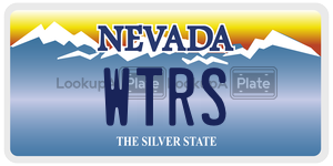WTRS license plate in Nevada