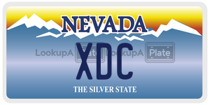 XDC license plate in Nevada