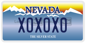 XOXOXO  license plate in NV