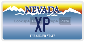 XP  license plate in NV