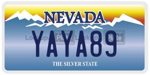 YAYA89  license plate in NV