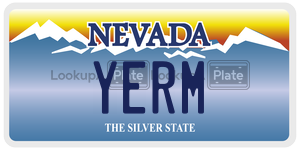 YERM license plate in Nevada