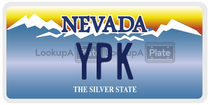 YPK license plate in Nevada