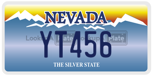 YT456  license plate in NV