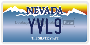 YVL9  license plate in NV