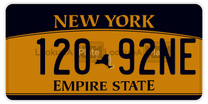 12092NE  license plate in NY