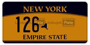 126  license plate in NY