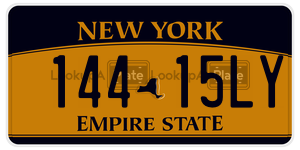 14415LY  license plate in NY