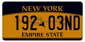 19203ND  license plate in NY