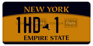 1HD1  license plate in NY