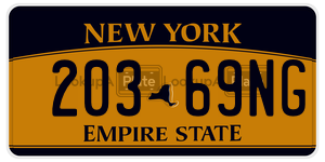 20369NG  license plate in NY