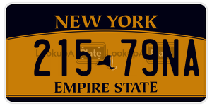 21579NA  license plate in NY