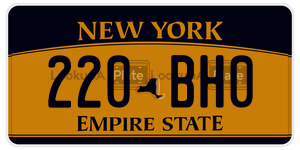 220BH0  license plate in NY