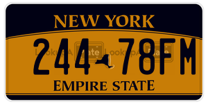 24478FM license plate in New York
