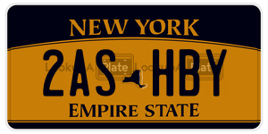 2ASHBY  license plate in NY