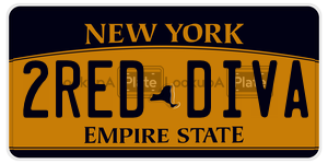 2REDDIVA  license plate in NY