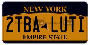 2TBALUTI  license plate in NY