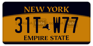 31TW77  license plate in NY
