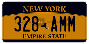 328AMM license plate in New York