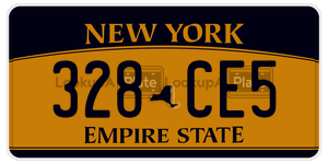 328CE5  license plate in NY