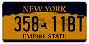 35811BT  license plate in NY