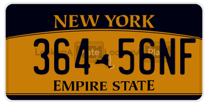 36456NF license plate in New York