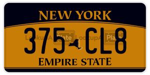 375CL8  license plate in NY