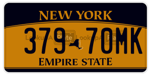 37970MK  license plate in NY