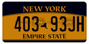 40393JH  license plate in NY