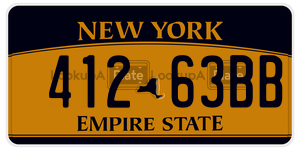 41263BB  license plate in NY