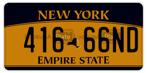 41666ND  license plate in NY