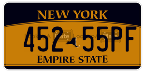 45255PF license plate in New York
