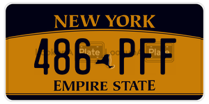 486PFF  license plate in NY