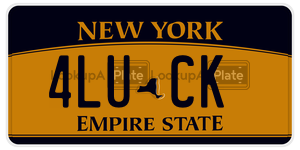 4LUCK  license plate in NY