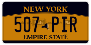 507PIR  license plate in NY