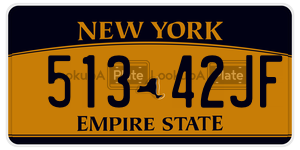 51342JF  license plate in NY