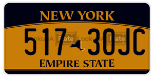 51730JC  license plate in NY