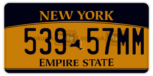 53957MM license plate in New York