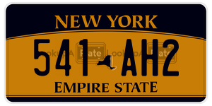 541AH2  license plate in NY