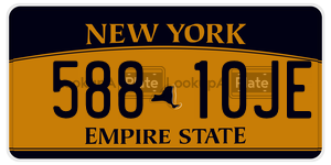 58810JE license plate in New York