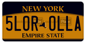 5LOROLLA license plate in New York